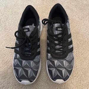adidas Black and Gray Athletic Shoes Perfect for Epcot!